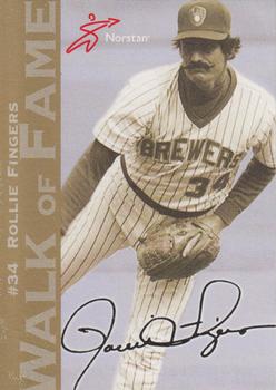 2001 Norstan Milwaukee Brewers Walk of Fame #NNO Rollie Fingers Front