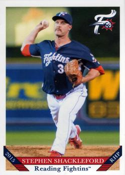 2015 Grandstand Reading Fightin Phils #NNO Stephen Shackleford Front