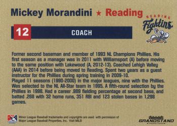 2015 Grandstand Reading Fightin Phils #NNO Mickey Morandini Back
