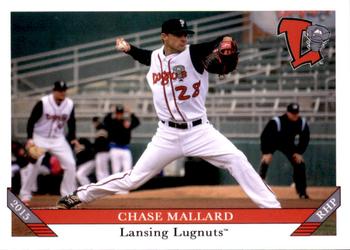 2015 Grandstand Lansing Lugnuts #NNO Chase Mallard Front