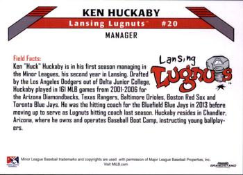 2015 Grandstand Lansing Lugnuts #NNO Ken Huckaby Back