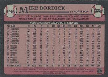 2015 Topps Archives - Fan Favorites Autographs #FFA-MB Mike Bordick Back