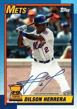 2015 Topps Archives - 1990 Topps All-Star Rookies Autographs #90AS-DH Dilson Herrera Front