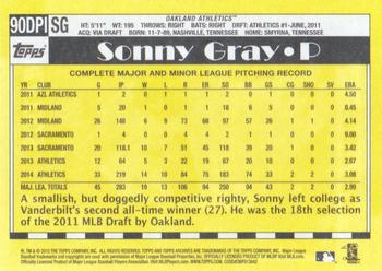 2015 Topps Archives - 1990 Topps #1 Draft Picks #90DPI-SG Sonny Gray Back