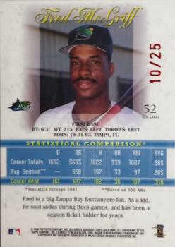 1998 Topps Gold Label - Class 3 Red Label #32 Fred McGriff Back