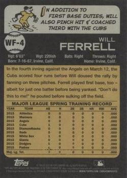 2015 Topps Archives - Will Ferrell #WF-4 Will Ferrell Back