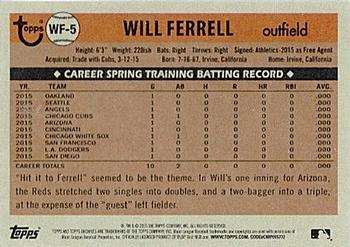 2015 Topps Archives - Will Ferrell #WF-5 Will Ferrell Back