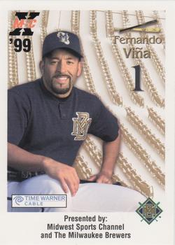1999 Milwaukee Brewers Police #NNO Fernando Vina Front