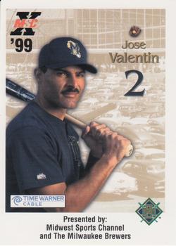 1999 Milwaukee Brewers Police #NNO Jose Valentin Front