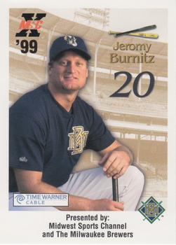1999 Milwaukee Brewers Police #NNO Jeromy Burnitz Front