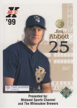 1999 Milwaukee Brewers Police #NNO Jim Abbott Front