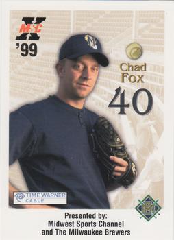 1999 Milwaukee Brewers Police #NNO Chad Fox Front