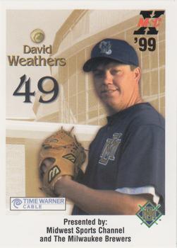 1999 Milwaukee Brewers Police #NNO David Weathers Front