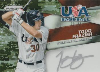 2015 Panini Prizm - USA Baseball Signature Prizms Camo #8 Todd Frazier Front
