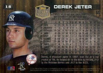 1998 Topps Stars ‘N Steel - Gold #18 Derek Jeter Back