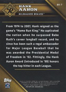 2015 Topps - Baseball Royalty Gold #BR-7 Hank Aaron Back