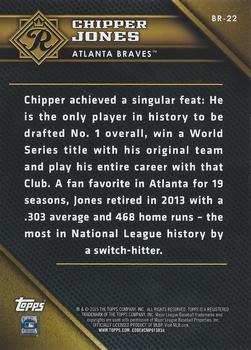 2015 Topps - Baseball Royalty Gold #BR-22 Chipper Jones Back