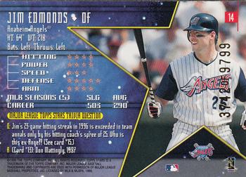 1998 Topps Stars - Bronze #14 Jim Edmonds Back