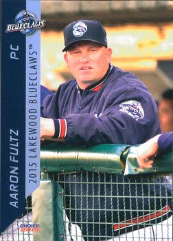 2015 Choice Lakewood BlueClaws #31 Aaron Fultz Front