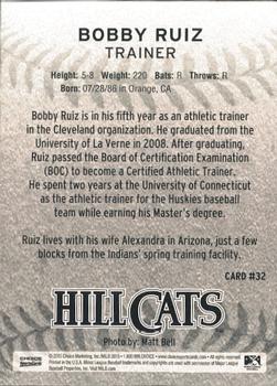 2015 Choice Lynchburg Hillcats #32 Bobby Ruiz Back