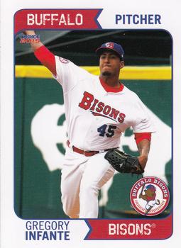 2015 Choice Buffalo Bisons #15 Gregory Infante Front
