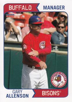 2015 Choice Buffalo Bisons #26 Gary Allenson Front