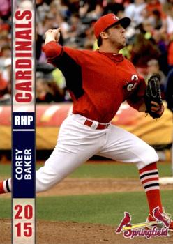 2015 Grandstand Springfield Cardinals #NNO Corey Baker Front