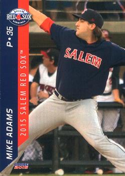 2015 Choice Salem Red Sox #1 Mike Adams Front