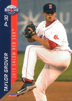 2015 Choice Salem Red Sox #7 Taylor Grover Front