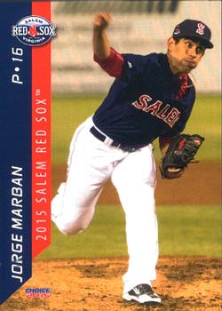 2015 Choice Salem Red Sox #13 Jorge Marban Front