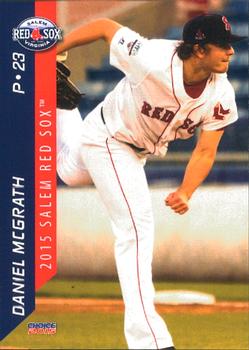 2015 Choice Salem Red Sox #17 Daniel McGrath Front