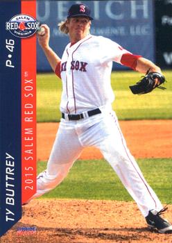 2015 Choice Salem Red Sox #24 Ty Buttrey Front