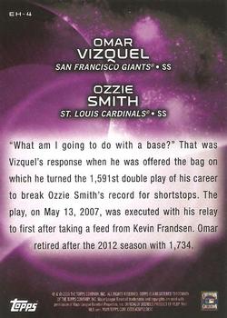 2015 Topps - Eclipsing History #EH-4 Ozzie Smith / Omar Vizquel Back