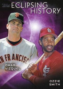 2015 Topps - Eclipsing History #EH-4 Ozzie Smith / Omar Vizquel Front