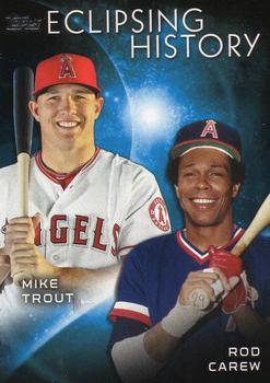 2015 Topps - Eclipsing History #EH-7 Rod Carew / Mike Trout Front