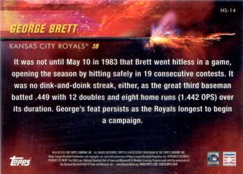 2015 Topps - Hot Streak #HS-14 George Brett Back