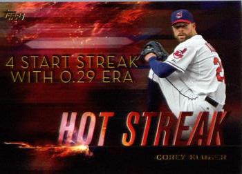 2015 Topps - Hot Streak #HS-17 Corey Kluber Front