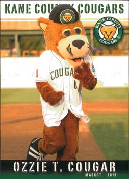 2015 Grandstand Kane County Cougars #NNO Ozzie T. Cougar Front