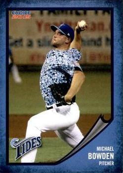 2015 Choice Norfolk Tides #5 Michael Bowden Front