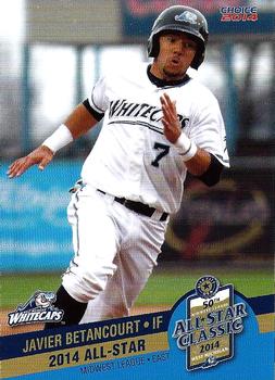 2014 Choice Midwest League All-Star #01 Javier Betancourt Front