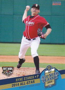 2014 Choice Midwest League All-Star #10 Ryne Stanek Front