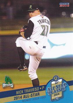 2014 Choice Midwest League All-Star #12 Nick Travieso Front