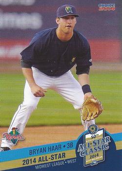 2014 Choice Midwest League All-Star #40 Bryan Haar Front