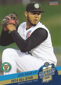 2014 Choice Midwest League All-Star #50 Jose Arias Front