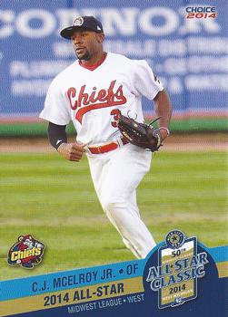 2014 Choice Midwest League All-Star #53 C.J. McElroy Front