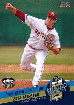 2014 Choice Midwest League All-Star #61 Taylor Williams Front