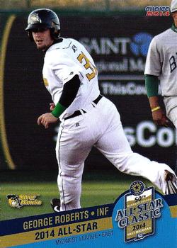 2014 Choice Midwest League All-Star #65 George Roberts Front