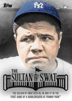 2015 Topps - The Sultan of Swat #RUTH-8 Babe Ruth Front