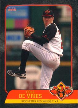 2012 Choice Rochester Red Wings #07 Cole De Vries Front