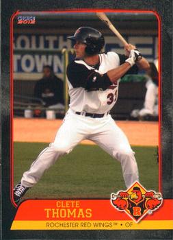 2012 Choice Rochester Red Wings #29 Clete Thomas Front